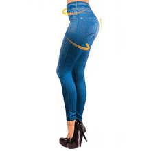 Load image into Gallery viewer, S-XXL Women Fleece Lined Winter Jegging Jeans Slim Fashion Jeggings Leggings 2 Real Pockets Woman Fitness Pants Dropshipping